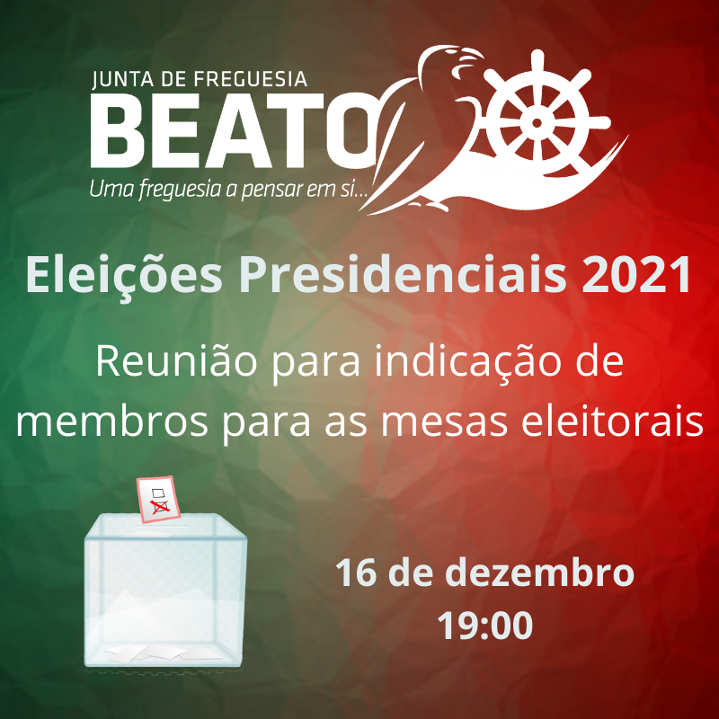 Reunião para indicação de Membros para as Mesas Eleitorais – Presidenciais 2021