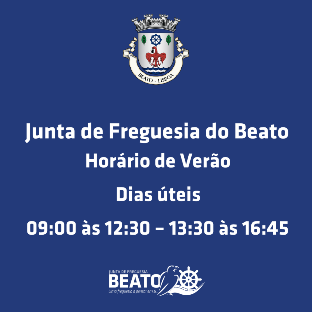 JUNTA DE FREGUESIA DO BEATO – HORÁRIO VERÃO